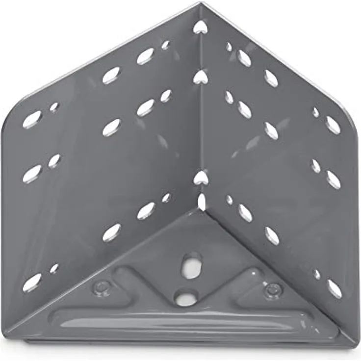 Bettwinkel Eckverbinder Stahl silbergrau (sehr stabile Bettbeschlag Ausführung) von SO-TECH