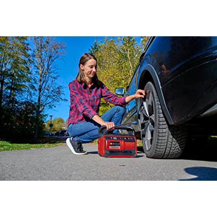 Einhell Akku-Kompressor PRESSITO 18/25 Power X-Change (18 V, max. 11 bar, inkl. 3-tlg. Adapter-Set, inkl. 71 cm Hochdruckschlauch und 1,6 m Niederdruckschlauch, ohne Akku) – Bild 3