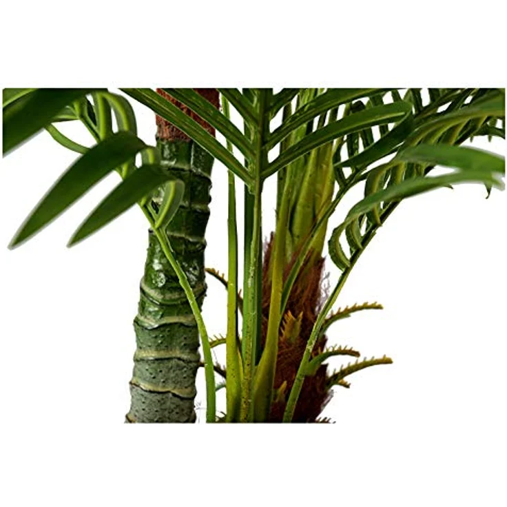 Große Künstliche Palme Deluxe 180cm mit 3 Stämmen und 30 Palmenwedel Kunstpflanze Kunstpalme Zimmerpflanze – Bild 5