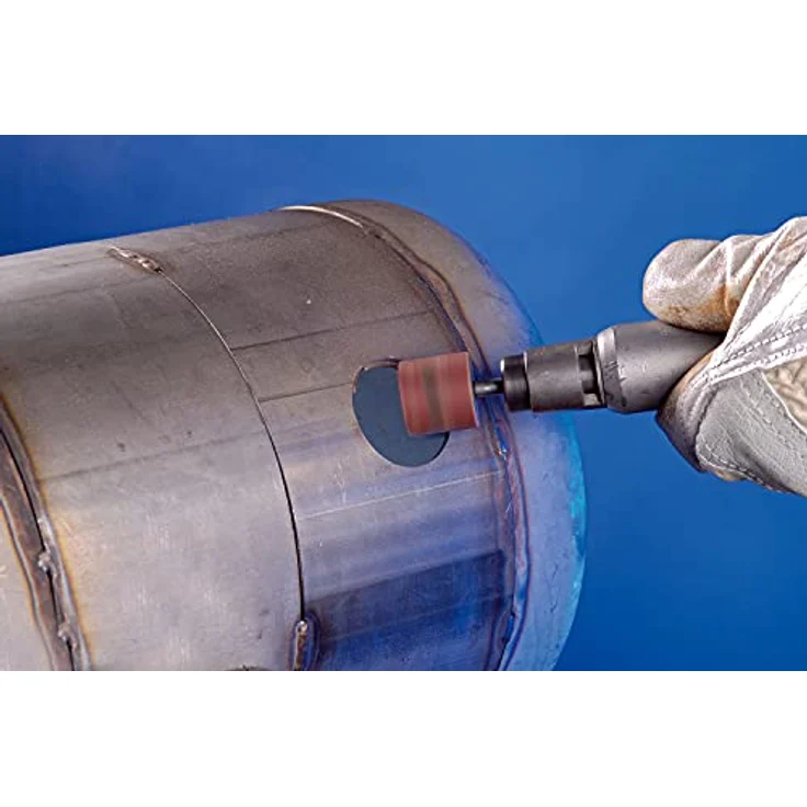 PFERD Schleifhülsen-Set, 13-tlg. | Korund Ø45x30mm A40, 60, 80, 150 inkl. Halter mit Schaft-ø 6mm | 42298005 – für universelle Anwendungen – Bild 4