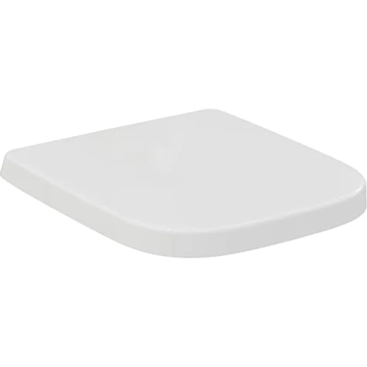 Ideal Standard WC-Sitz i.life S Wrapover, Duroplast in Weiß mit Schnellverschluss und Edelstahlscharniere