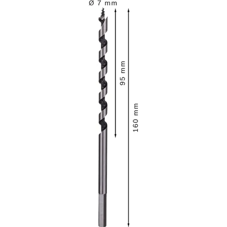 Bosch Professional Holzschlangenbohrer mit 1-4''-Sechskantschaft (Ø 7 mm) ?2608585695 – Bild 4
