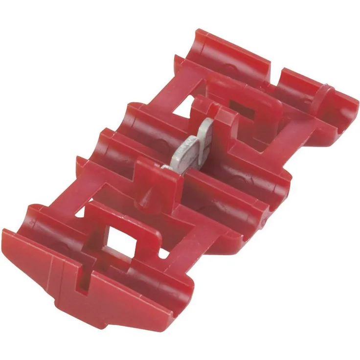 TE Connectivity 735410 Schwachstromverbinder, flexibel und starr für Kabelquerschnitt 0.5-0.75mm², Polzahl 2, Rot