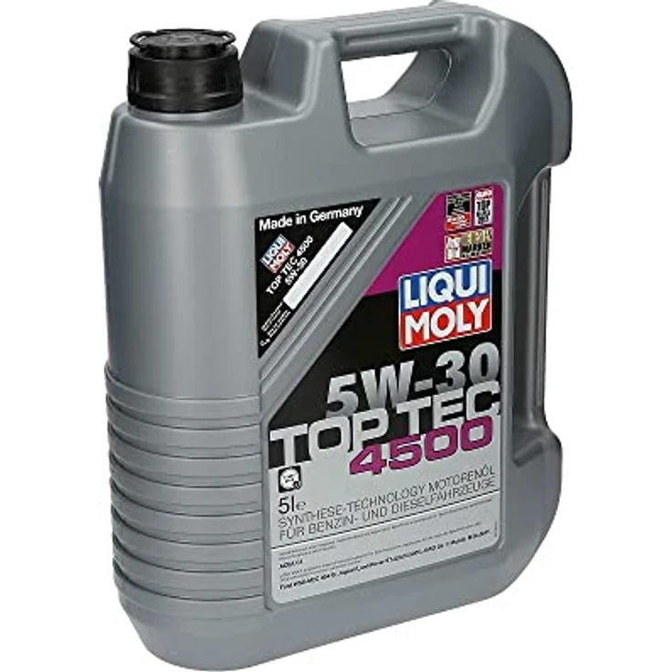 LIQUI MOLY Top Tec 4500 5W-30 | 5 L | Synthesetechnologie Motoröl | Art.-Nr.: 3729 – Bild 2