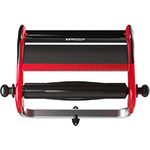 Tork Papierhandtuchspender W1, Wandhalterung für Großrollen bis 43 cm Breite, rot/schwarz, robuste Metallkonstruktion mit glasfaserverstärkter Abreißkante