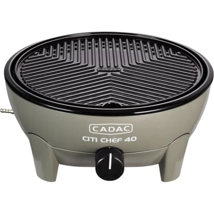 Cadac Citi Chef 40 Olive Green, 30mbar Tragbarer Gasgrill 5610-20-12-EF, Maße 33 x 42,2 x 42,2 cm – Bild 5
