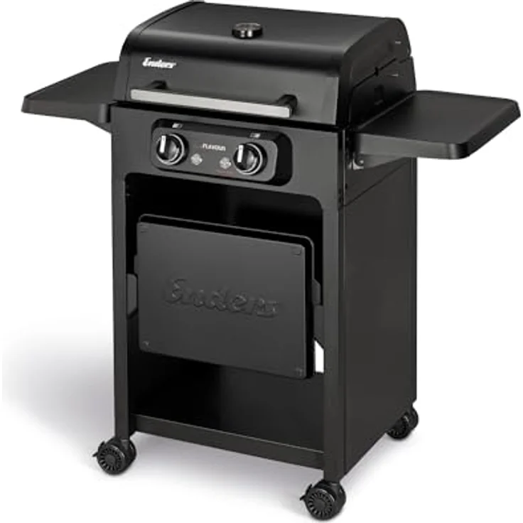 Enders® Elektrogrill eFLAVOUR 2 Turbo, doppelwandige Garhaube, integriertes Thermometer, 3kW Turbo Zone™, Switch Grid™, Simple CLEAN™, Schwarz #97156 – Bild 1