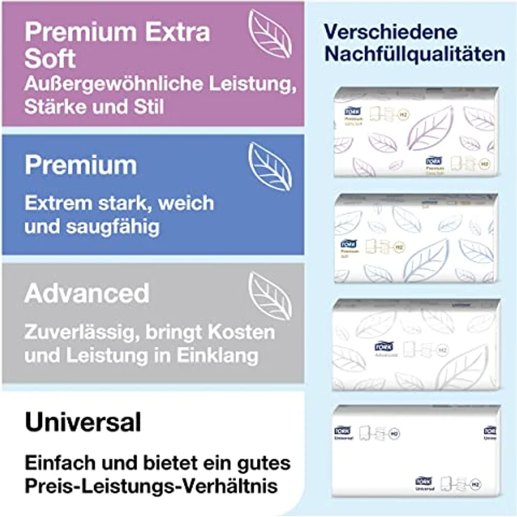 Tork Xpress Tischspender für Multifold-Handtücher, Edelstahl H2, Fingerabdruckschutz, Image Design, B 32.3cm, H 21.8cm, T 11.6cm – Bild 4