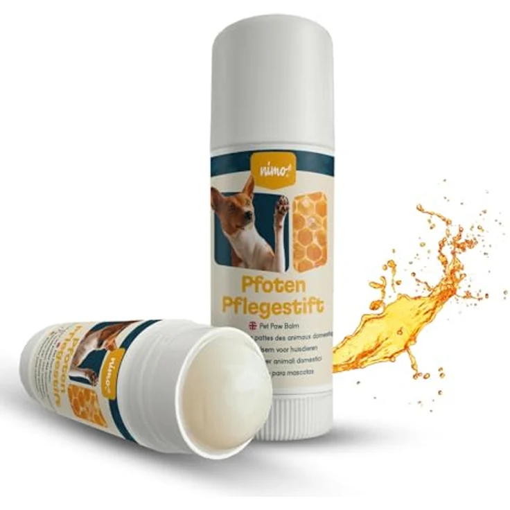 nimo® Pfoten Pflegestift, Pfotenbalsam für Hunde und Katzen mit Bienenwachs & Propolis, Wundschutz für trockene Ballen – Bild 1