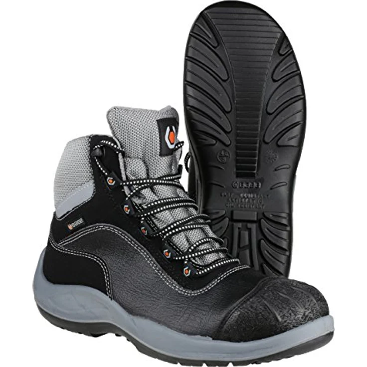 BASE B0119 Sicherheitsstiefel Beethoven S3, wasserabweisend, metallfreier Durchtrittschutz, rutschfeste TPU-Laufsohle, schwarz, Größe 40 – Bild 3