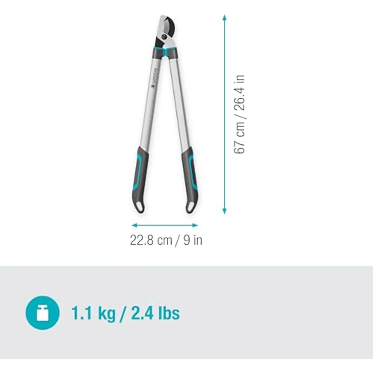 GARDENA Astschere EasyCut L, Bypass-Schneidprinzip für frisches Holz, ergonomisches Design - 45 mm Schnittdurchmesser, 680 mm Länge – Bild 3