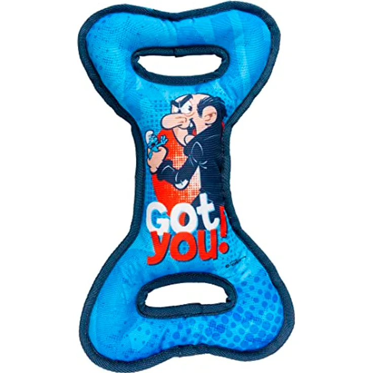 Smurfs duvoplus Oxford-Gewebe Gargamel Schlümpfe, 30 x 18 x 4 cm, Blau, mit Quietscher, Apportier- und Ziehspielzeug