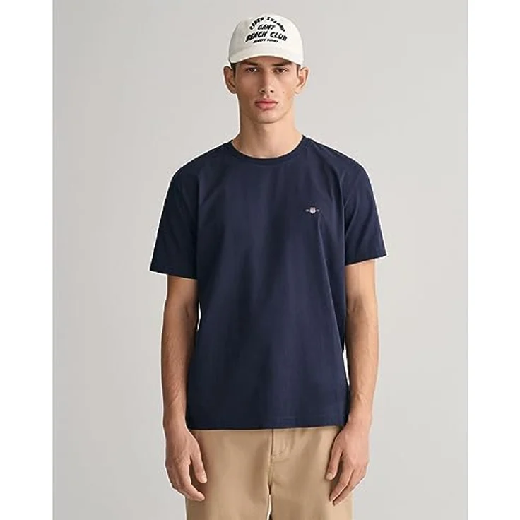 GANT Regular Shield T-Shirt, Herren, Regular Fit, 100% Baumwolle, Blau, (M) – Bild 2