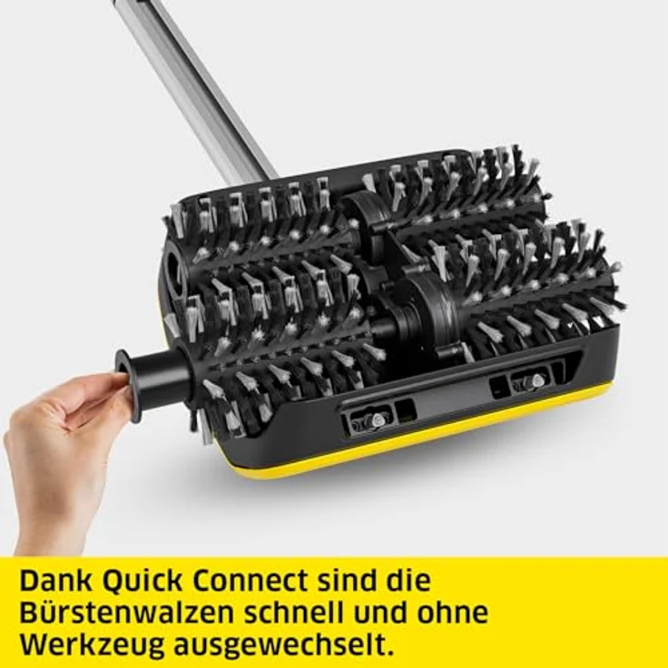 Kärcher Terrassenreiniger 'PCL 6', Hochdruckreiniger mit stufenlos verstellbarem Stiel und 4 rotierenden Bürstenwalzen – Bild 6