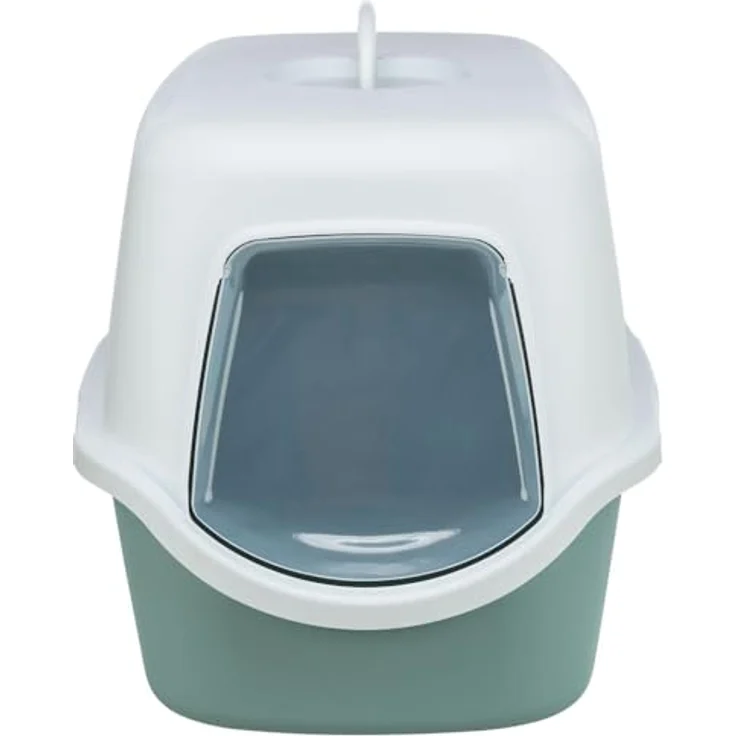 TRIXIE Katzentoilette Vico, mit Haube salbei/weiß – Bild 2
