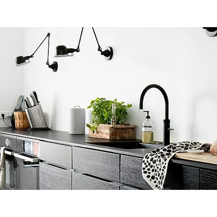 QUOOKER Fusion Round Küchenarmatur mit PRO3 Reservoir, schwarz, sofort 3 Liter kochendes Wasser, inkl. 7 Jahre Garantie – Bild 2