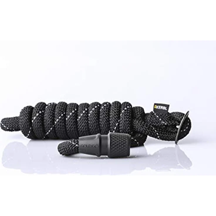 Kerbl GoLeyGo 2.0 Flat Hundeleine mit Klick Magnetverschluss, inkl. Adapter-Pin, Schwarz, M - Preisvergleich – Bild 1
