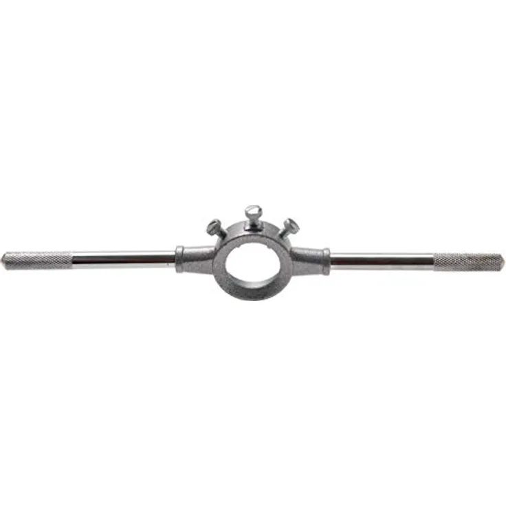 BGS TECHNIC Schneideisenhalter 6, 50 x 15 mm, Stahlgriff mit Zink-Druckguss Haltekopf, für Gewindebohrer M6 - M20