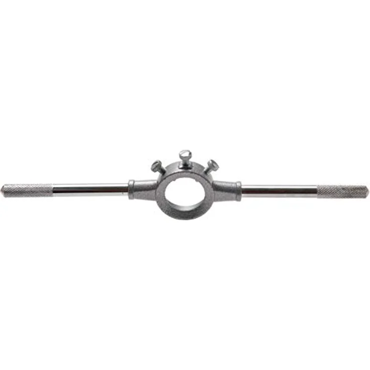 BGS TECHNIC Schneideisenhalter 6, 50 x 15 mm, Stahlgriff mit Zink-Druckguss Haltekopf, für Gewindebohrer M6 - M20