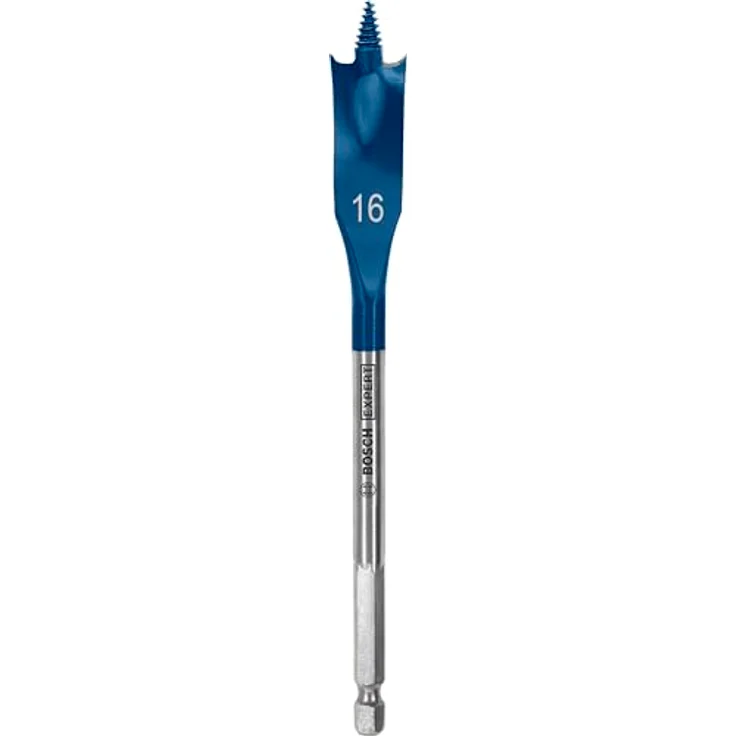Bosch Expert Self Cut Speed Flachfräsbohrer 16mm x 152mm, HEX Schaft, extrem schnelles Bohren für Weichholz – Bild 1