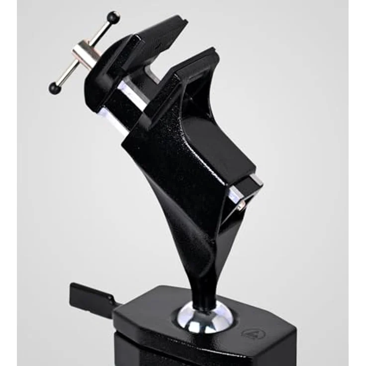 Bernstein Tools for Electronics 9-205-ESD, ESD Schraubstock mit 70 mm Spannweite und Kugelgelenk, schwarz pulverbeschichtet – Bild 2