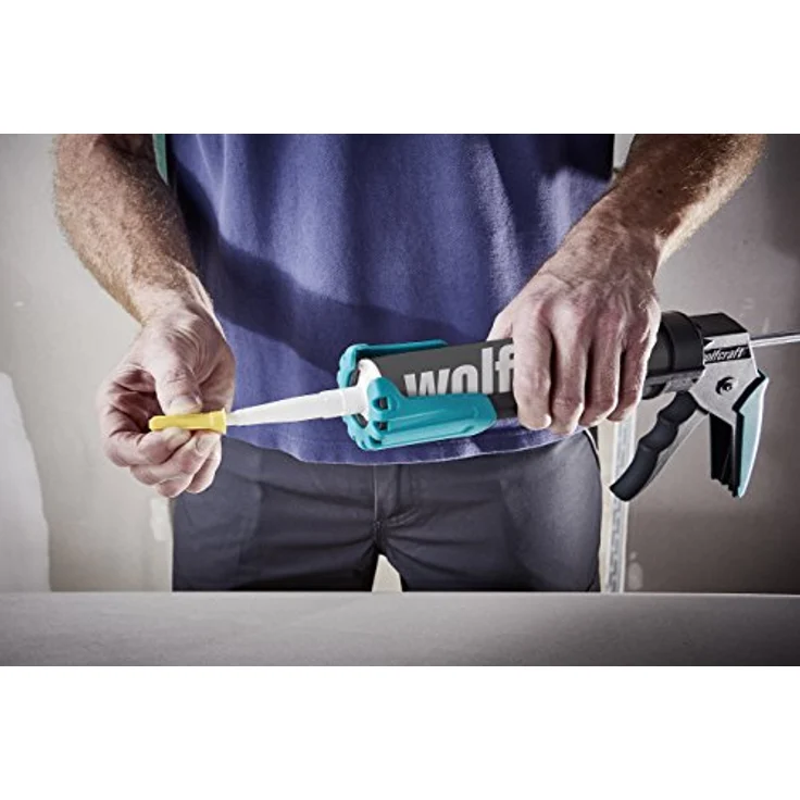 Wolfcraft 3 Leerkartuschen 310ml für GK-Spachtel, mit wiederverschließbarer Spitze, kompatibel mit allen wolfcraft-Kartuschenpressen – Bild 9
