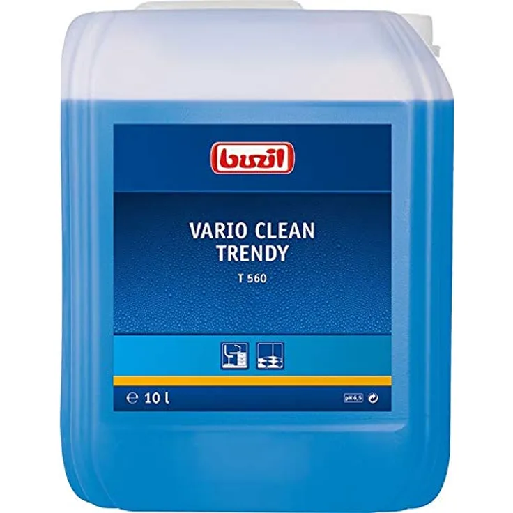 Buzil Allzweckreiniger Vario-Clean Trendy T560: Materialschonender Kunststoffreiniger mit frischem Duft, 10l Kanister