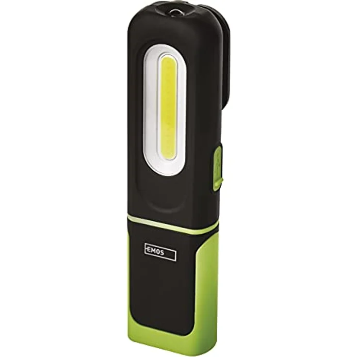 EMOS LED-Arbeitsleuchte, wasserdicht, aufladbar, 330 lm, 45 m Leuchtweite, 1200 mAh Akku, USB-Kabel, 3 Lichtmodi – Bild 1