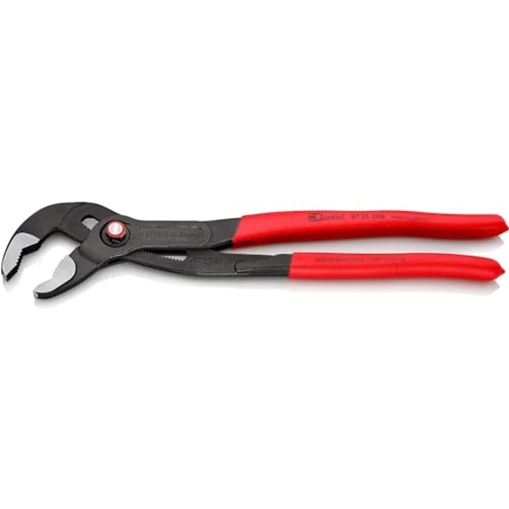 KNIPEX 87 21 300 Cobra QuickSet Hightech-Wasserpumpenzange mit rutschhemmendem Kunststoff überzogen grau atramentiert 300 mm – Bild 2