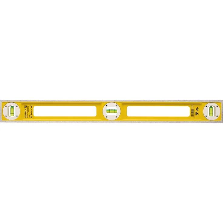 STABILA Wasserwaage Type 83 S, 100 cm, extrem robustes Alu-Druckgussprofil, 1 Horizontal-Libelle, 2 Vertikal-Libellen, Grifföffnungen, Made in Germany – Bild 3
