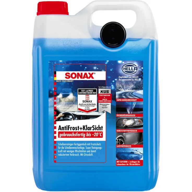 SONAX® AntiFrost plus Klarsicht bis -20 C° Citrus, 5 l