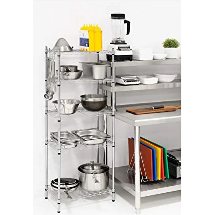 Metallregal Haushaltsregal Steckregal Büro Regal 35 X 55 X 150 150 Kg – Bild 7