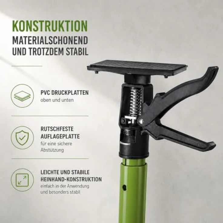 TRUTZHOLM Zargenspanner 57-117 cm, Neigbar mit Klicksystem, Teleskopstütze und Einhandstütze, bis 30 kg Stützlast – Bild 3