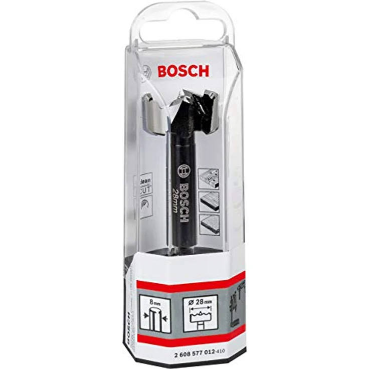 BOSCH Forstnerbohrer DIN 7483 G, 28 x 90 mm, d 8 mm, präzises Bohren in Holz mit hoher Haltbarkeit – Bild 2