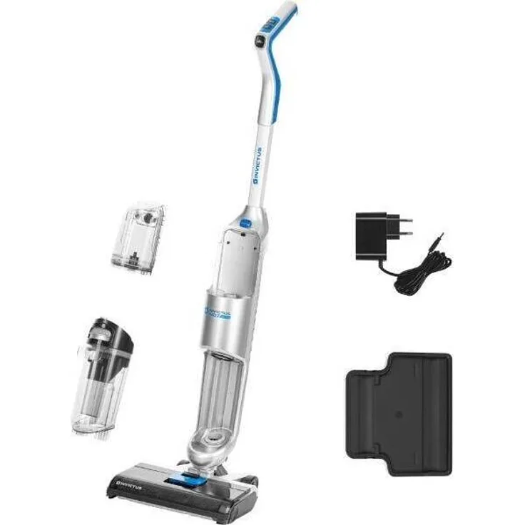 Invictus WD7 3in1 Nass-/Trockensauger, 180W mit 2-Tank-System, 3-Fach-Filtersystem, silber/blau, Set 11-tlg.