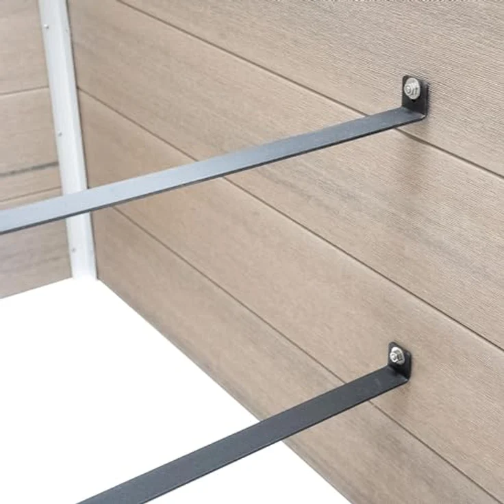 dobar® XXL WPC-Hochbeet als Bausatz - 146 x 70 x 75 cm - Silbergrau – Bild 4