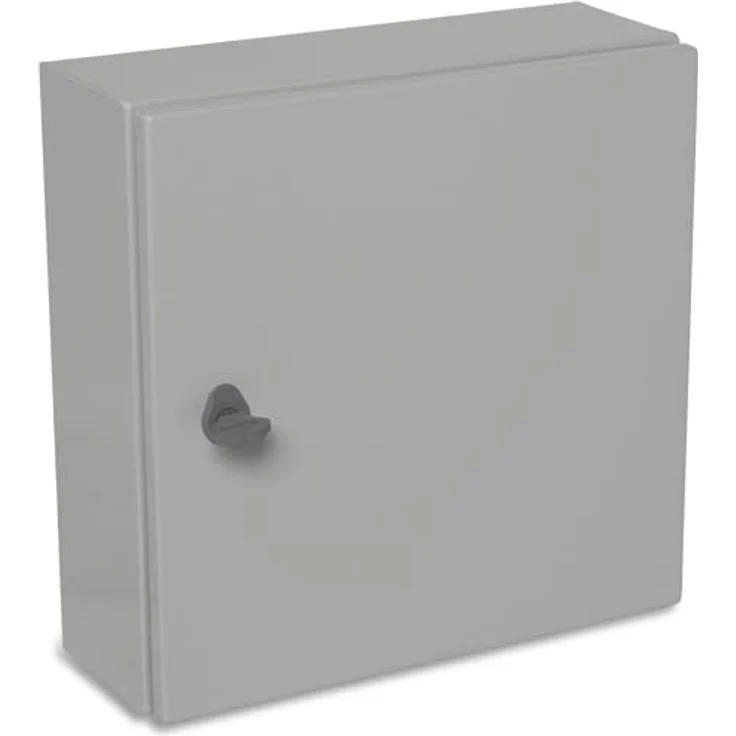 BOXEXPERT® Verteilerkasten Treva, wasserdicht IP66, Stahlblech, 400x400x150mm, für Außenbereich, temperaturbeständig -25°C bis +40°C, robuste Tür mit Schlüssel – Bild 3