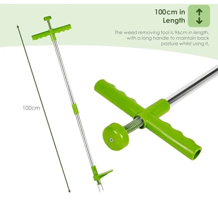 Kinzo Unkrautentferner 100 cm grün-silber – Bild 7
