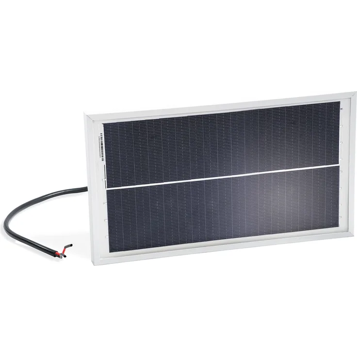 Esotec monokristallines PV Solarmodul 6Wp, 18V, 264x148x17mm, effizient mit Alurahmen und Gehärtetem Glas