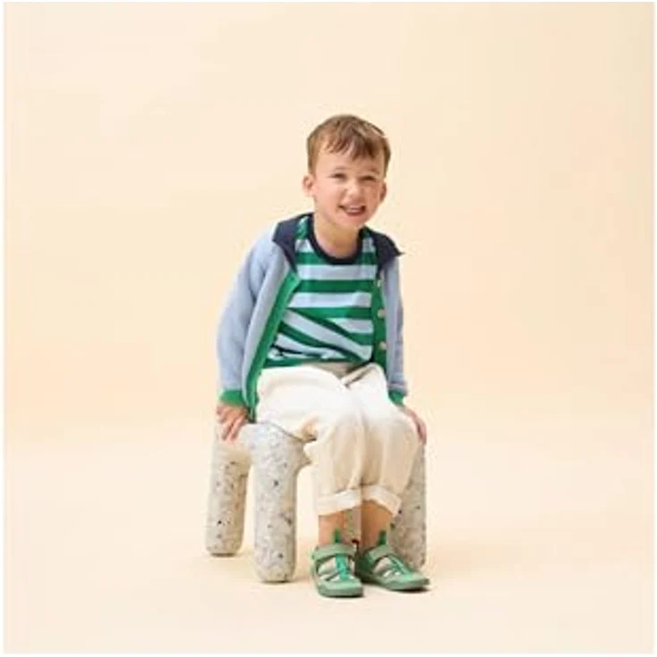 Affenzahn Kid's Sandale Vegan Breezy, Unisex Sicherheitssandalen, grün, Größe 32, 100% umweltfreundlich und langlebig, flexibles Laufgefühl, verstellbare Riemen – Bild 9