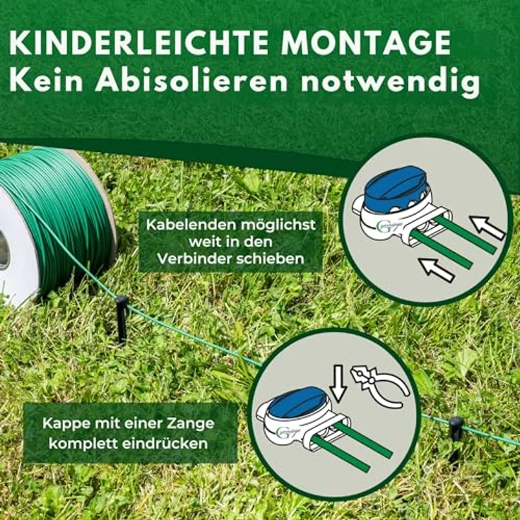 Genisys Worx Landroid kompatible Kabel-Verbinder Draht Reparatur Verbindungsklemmen Mähroboter wasserdicht Original 3M Scotchlok 10x314 – Bild 5