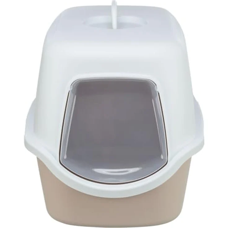 TRIXIE Katzentoilette Vico, mit Haube blush/weiß – Bild 2
