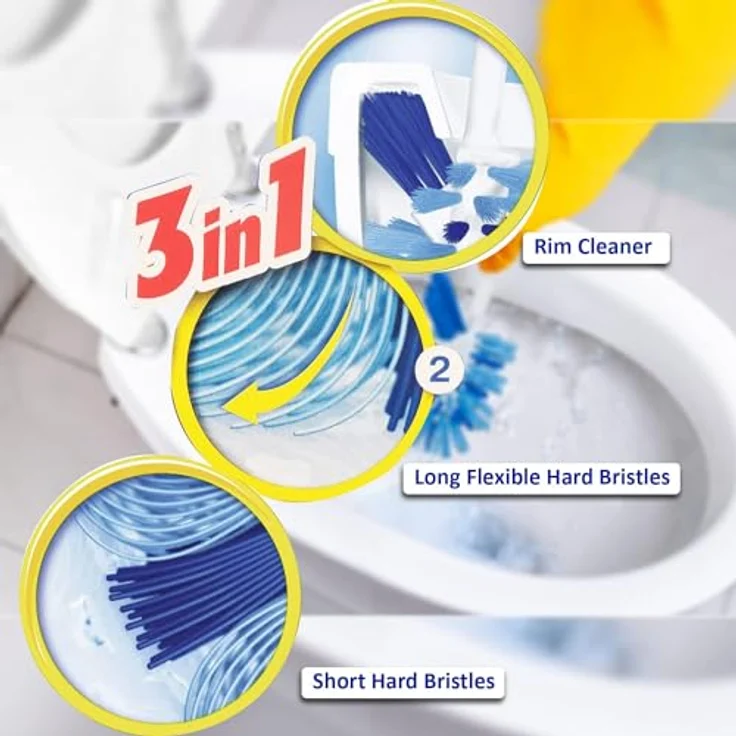 Vileda PowerBrush WC-Bürsten Set für perfekte Reinigung bis unter den Rand – Bild 3