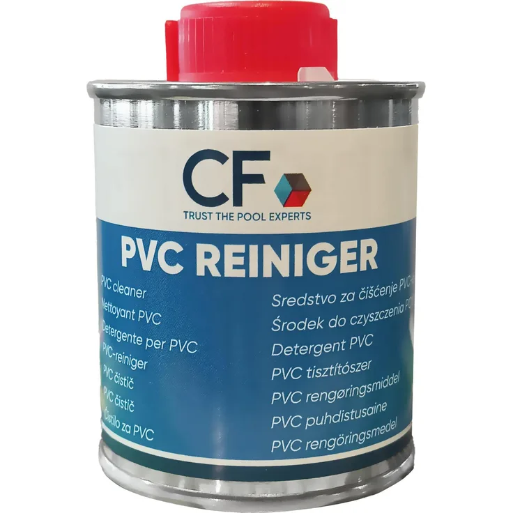 CF PVC Reiniger 125 ml, Reinigungsmittel zur Reinigung und Entfettung von Rohren, Muffen und Fittings aus Hart-PVC, PVC-C und ABS