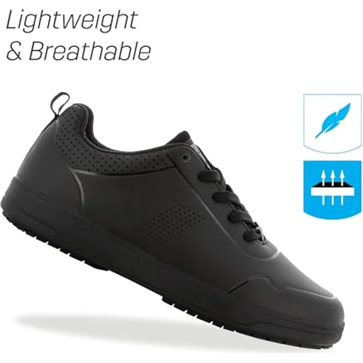 Safety Jogger Works Elis O2, leichter Berufsschuh mit atmungsaktivem Obermaterial und rutschfester Laufsohle, schwarz – Bild 2