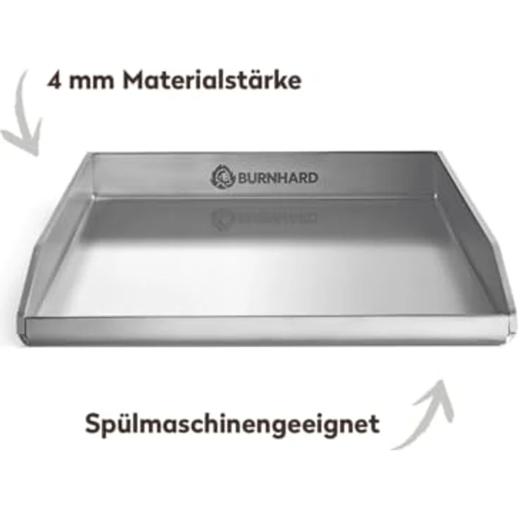 Plancha Grillplatte Edelstahl – Bild 5