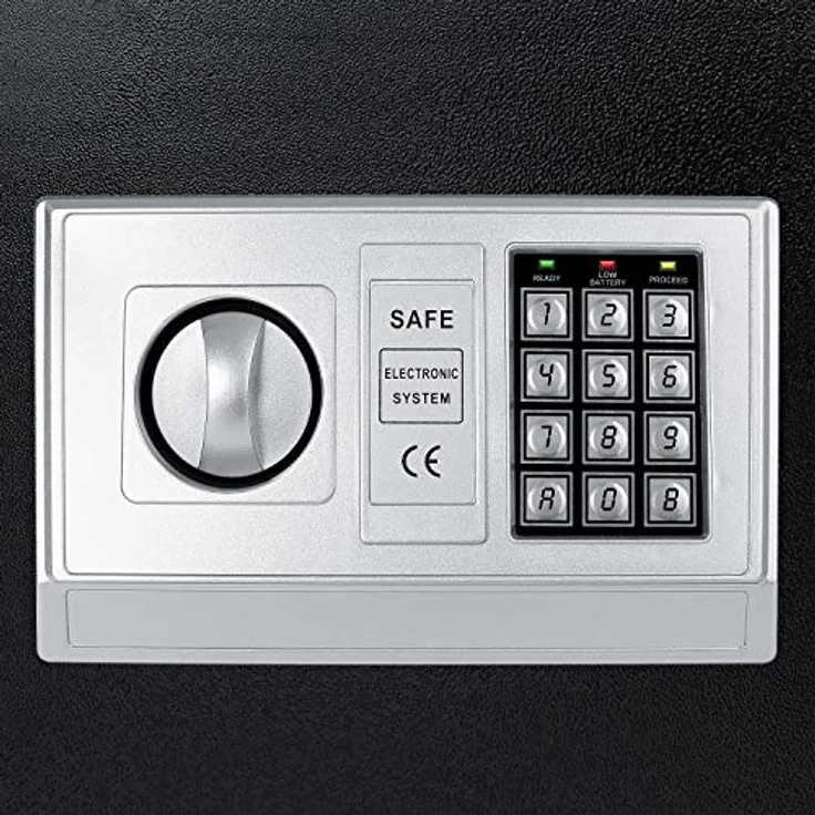 KESSER Elektronischer Safe Tresor Geldschrank Wandtresor Wandsafe 50x35x34,5 Schwarz – Bild 2