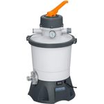 BESTWAY Sandfilteranlage 3.028 l/h, 85 W, korrosionsbeständiger Filtertank, für Pools bis 16.600 l, inkl. ChemConnect™ Dosiereinheit