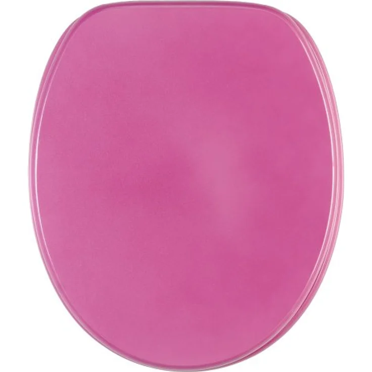 Sanilo WC Sitz Glitzer Pink, Absenkautomatik, stabiler Holz-Toilettendeckel mit antibakterieller Oberfläche – Bild 1