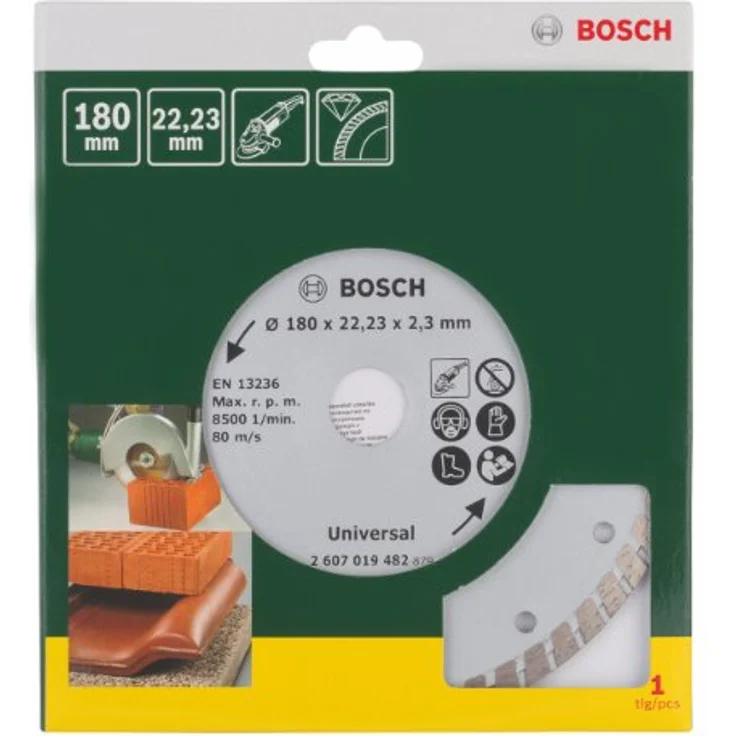 Bosch Diamanttrennscheibe Turbo, 180 mm, 2607019482 – Bild 2